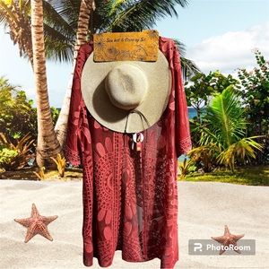 🔥🔥New 2pc sun hat and cover up set 🔥🔥